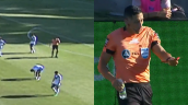 [VIDEO] Insólito: Le arrojaron un martillo al árbitro en pleno partido de la liga argentina