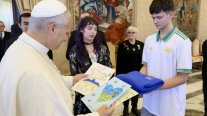 El papa recibió a niños ucranianos que habían sido secuestrados por Rusia