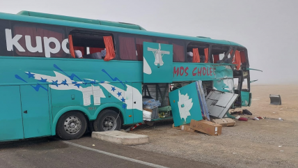 Tragedia en Antofagasta: Choque entre dos buses en dejó seis muertos