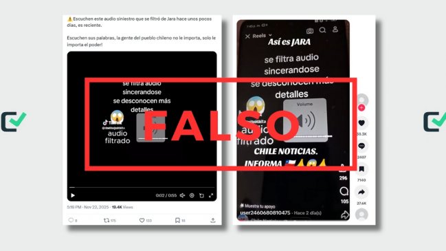 Falso: audio de Jara hablando sobre sus votantes no es real, fue creado con IA