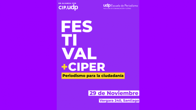 Con periodistas exiliados y espacio para el humor: La parrilla del Festival +Ciper