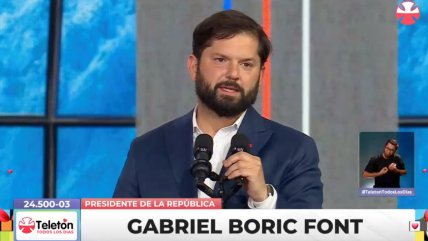 Presidente Boric en Teletón 2025: 