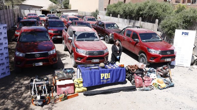 PDI desarticuló banda que robaba cobre en faenas de la Macrozona Norte