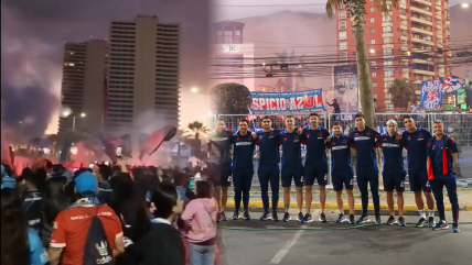 [VIDEOS] Iquique y la U animaron con banderazos la previa de su duelo en el cierre de la Liga