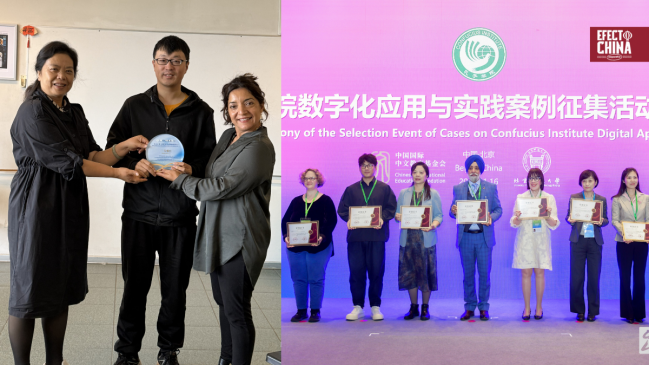 Docente del Confucio Santo Tomás recibió Premio Mundial sobre enseñanza del chino