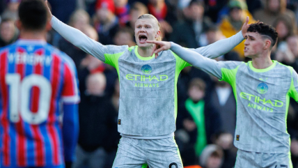   Haaland aportó doblete en goleada que sostuvo a Manchester City como escolta 