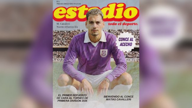 Deportes Concepción anunció a Matías Cavalleri como refuerzo para el regreso a Primera División