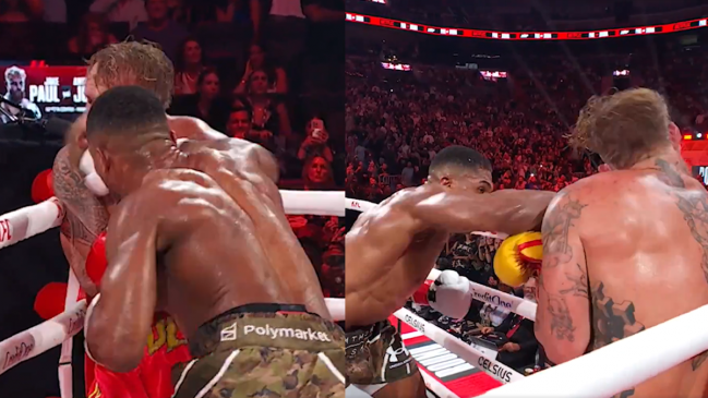 [VIDEO] El fulminante golpe con el que Anthony Joshua venció a Jake Paul por nocaut técnico