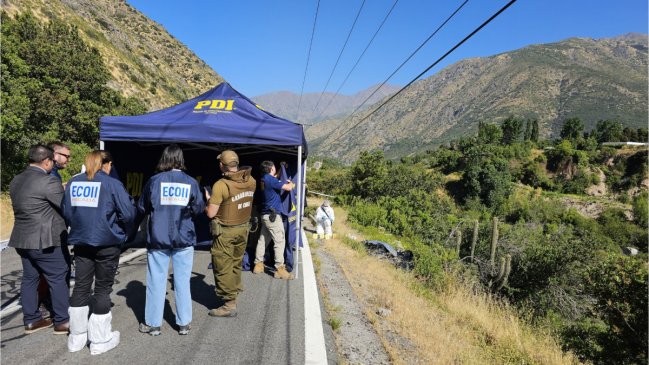 Cadáver maniatado y con al menos tres tiros apareció en San José de Maipo