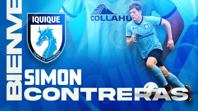 Deportes Iquique presentó a Simón Contreras como su tercer refuerzo para el 2026