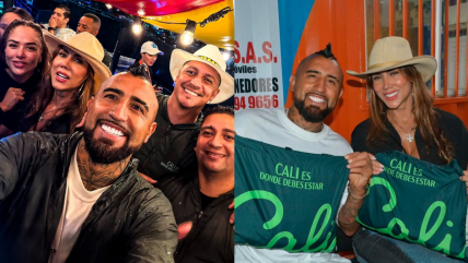 Arturo Vidal y sus vacaciones en Cali: 