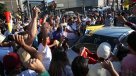 Venezolanos celebraron caída de Maduro en Estación Central