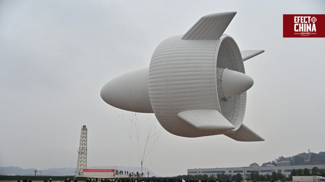 China probó con éxito turbina eólica voladora que genera energía a kilómetros de altitud