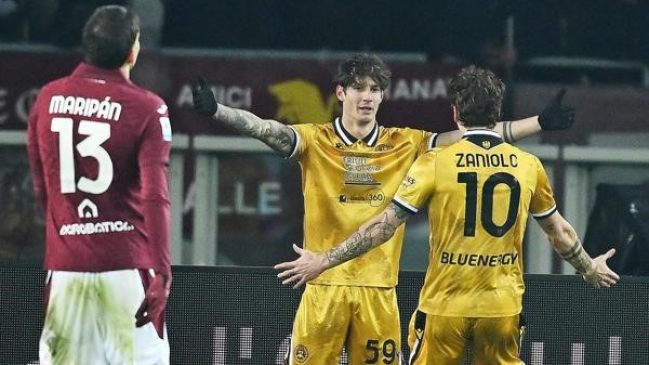 Torino de Maripán volvió a caer en la Serie A tras perder ante Udinese
