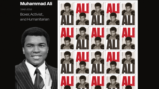 Mohamed Ali fue homenajeado con una estampilla del Servicio Postal de EE.UU.