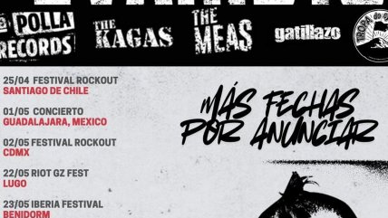   Vocalista de La Polla Records revela regreso del festival Rockout 