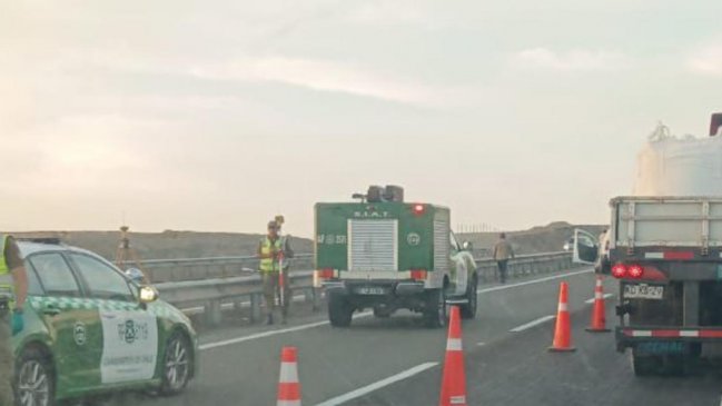 Mujer murió tras colisión en la Ruta 1 de Antofagasta
