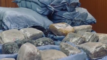   Carabineros incautó casi una tonelada de droga tras persecución en sector fronterizo de Antofagasta 