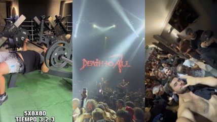   De oro y pesado: Lucas Nervi entrenó y se fue a ver death metal 