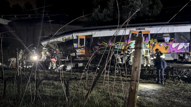 Otro accidente ferroviario en España: maquinista falleció y hay 37 heridos
