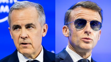 Davos: Carney y Macron alzan la resistencia contra la amenaza de Trump
