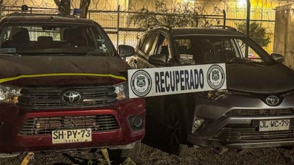   Operativo de Carabineros en Calama terminó con dos vehículos recuperados 
