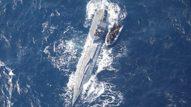 EE.UU. y Colombia detuvieron un submarino con 10 toneladas de cocaína
