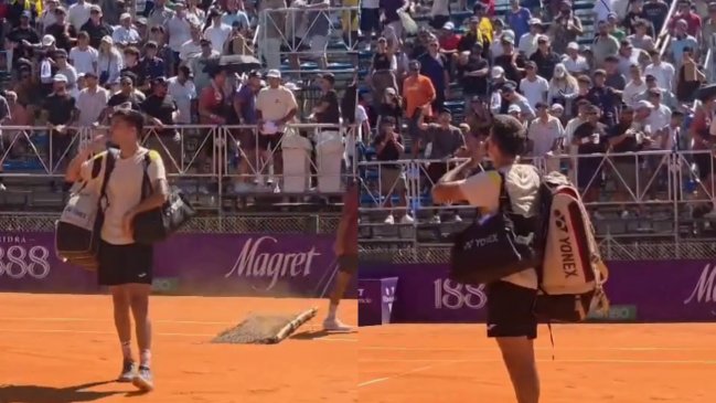 [VIDEO] Barrios dedicó besos a hinchas brasileños tras duelo con Seyboth Wild en Buenos Aires