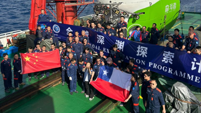 Chile y China completan 18 inmersiones en la Fosa de Atacama