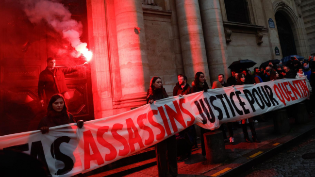 Muerte a golpes de joven cercano a la ultraderecha remece a la política en Francia