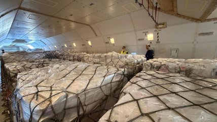  Venezuela recibió cargamento con más de 65 toneladas de insumos médicos de EE.UU.  