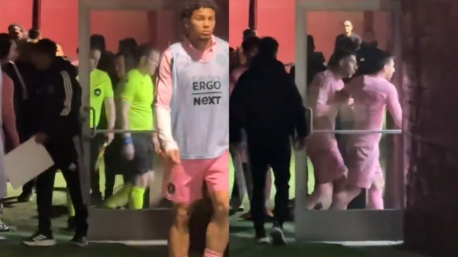 [VIDEO] Furioso: Messi encaró a los árbitros en camarines tras la derrota de Inter Miami