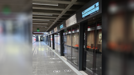   Puertas de andén comenzarán a operar en Metro San Pablo este lunes 