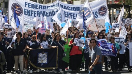 Gremio de enfermería marchó contra la reforma al Código Sanitario