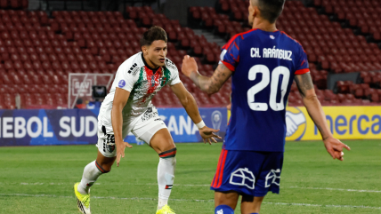 Palestino derribó a la U en la agonía y entró a fase de grupos de la Sudamericana