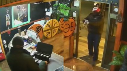   Cámaras captaron violento robo con intimidación en local de comida rápida en Coronel 